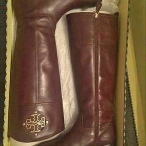 Tory Burch Leather Boots Size 9